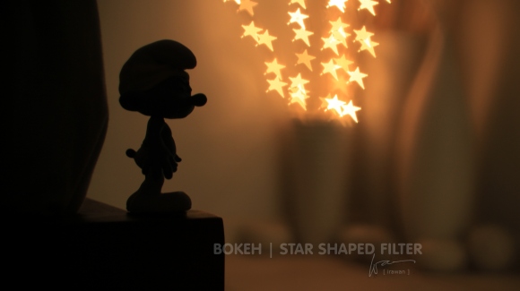 Bokeh with star shaped filter